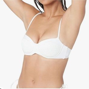 L*space Marley bikini top, Cream, Medium, NWT